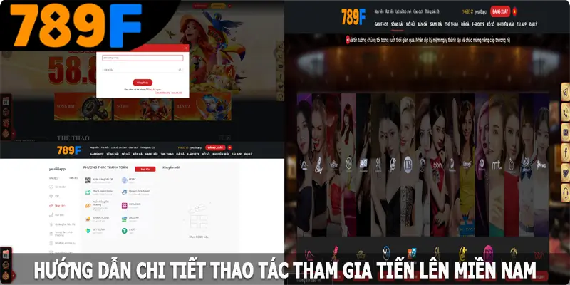 Hướng dẫn chi tiết thao tác tham gia tiến lên miền Nam