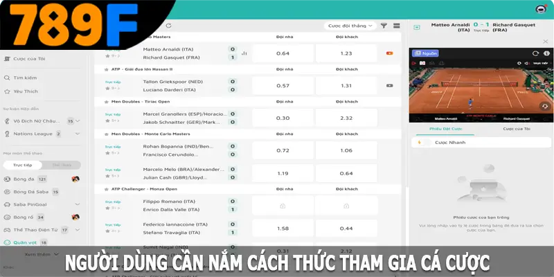 Người dùng cần nắm cách thức tham gia giải trí tại địa chỉ 789F
