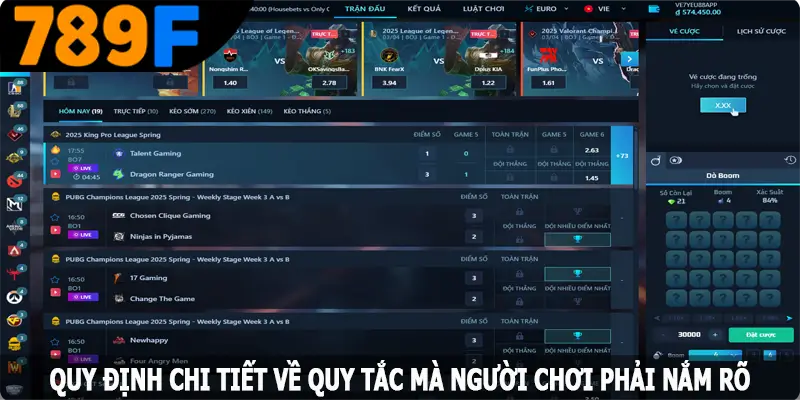 Quy định chi tiết về quy tắc mà người chơi phải nắm rõ Quy định chi tiết về quy tắc mà người chơi phải nắm rõ