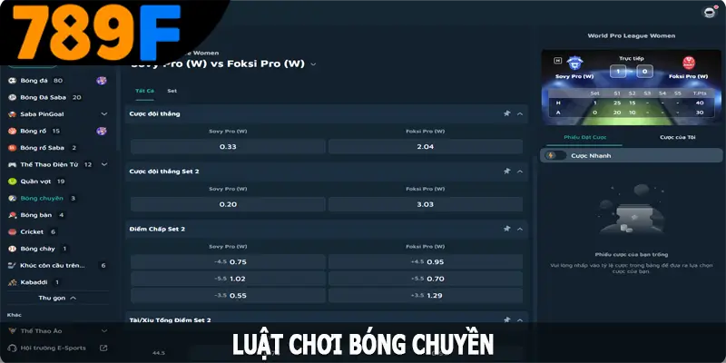 Luật chơi bóng chuyền chi tiết
